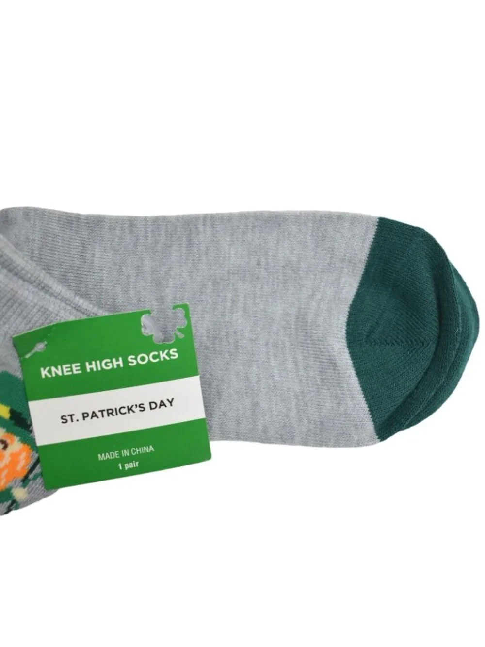 St Patricks Day Knee High Socks Womens One Size Leprechaun Happy St Paddys Day